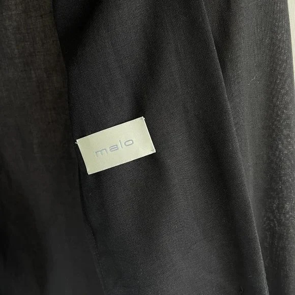 MALO Women's Jacket Black blazer 100% cashmere jacket Authentic jacket Italy - Picture 15 of 16